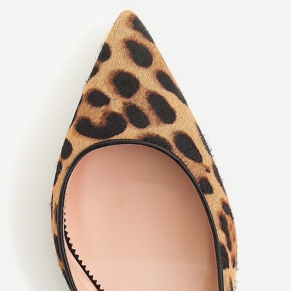 J. Crew Lucie leopard calf hair d’orsay Heels 8 - Picture 3 of 11